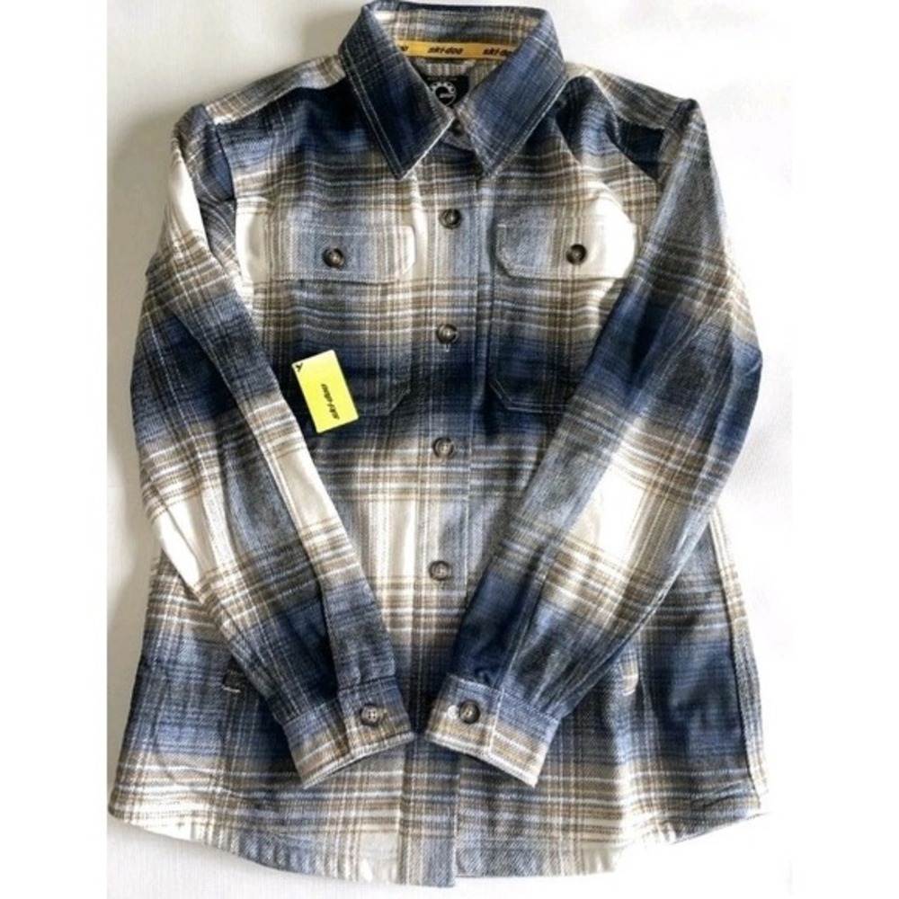 Ski-Doo Women's Overshirt Flannel ‎ Heavy and Warm MEDIUM New With Tags